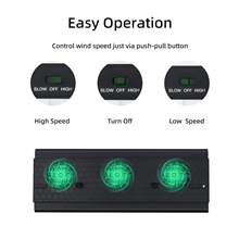 DOBE Vertical Cooling Stand with 3 Fans and 3 USB Ports for Xbox One X (X1)