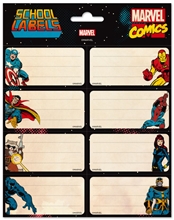 Poznámkové nálepky Marvel Avengers: Heroes Set 16 kusů (kus 8 x 4 cm set 16 x 20 cm)