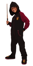 Dětský overal Harry Potter: Nebelvír (10-12 let) černý polyester