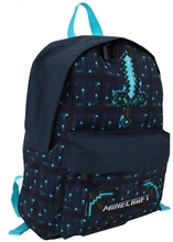 Batoh Minecraft: Pickaxe Logo (objem 17 litrů 31 x 41 x 13 cm) černý polyester