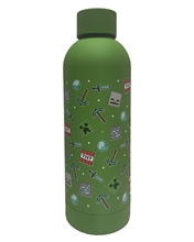 Nerezová láhev Minecraft - zelená (500 ml)