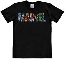 Pánské tričko Marvel: Comic Colour Logo (2XL) černá bavlna