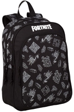 Školní batoh Fortnite: Dark Black (objem 27 litrů 32 x 42 x 20 cm) černá tkanina