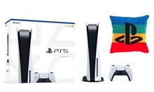 PlayStation 5 825GB - Bílá (PS5) + polštář