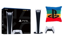 PlayStation 5 825GB - Digital Edition - Bílá (PS5) + polštář