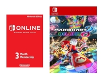 Konzole Nintendo Switch + Mario Kart 8 Deluxe + 3-měsíční členství Nintendo Switch Online (SWITCH)