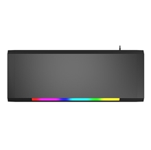 Podstavec pod monitor, DZ-01, 4x USB Hub 2.0, černý, plast, 20 kg nosnost, Marvo, Rainbow podsvícení