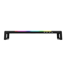 Podstavec pod monitor, DZ-01, 4x USB Hub 2.0, černý, plast, 20 kg nosnost, Marvo, Rainbow podsvícení