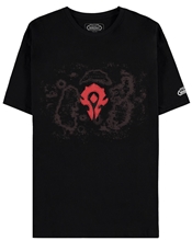 Pánské tričko s krátkým rukávem World Of Warcraft: Azeroth Horde (S) černá bavlna