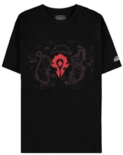 Pánské tričko s krátkým rukávem World Of Warcraft: Azeroth Horde (XL) černá bavlna