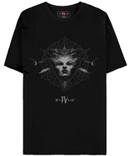 Pánské tričko s krátkým rukávem Diablo IV: Queen of the Damned (XL) černá bavlna