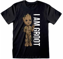 Pánské tričko Marvel Guardians of The Galaxy: I am Groot (2XL) černá bavlna