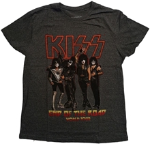 Pánské tričko Kiss: End Of The Road Tour (2XL) černá bavlna
