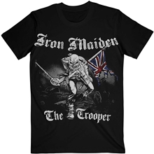 Pánské tričko Iron Maiden: Sketched Trooper (XL) černá bavlna