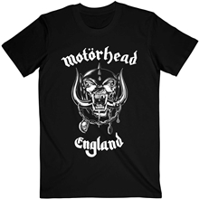 Pánské tričko Motorhead: England (L) černá bavlna