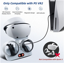 DOBE dokovací stanice s magnetickými úchyty pro PS5 VR2 - bílá (PS5)