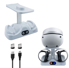 DOBE dokovací stanice s magnetickými úchyty pro PS5 VR2 - bílá (PS5)