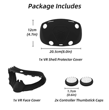 Silikonový obal pro PS VR2 Headset - černý (PS5)