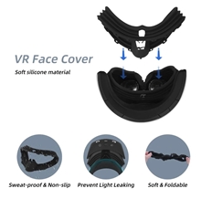 Silikonový obal pro PS VR2 Headset - černý (PS5)