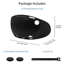 PGtech Ochranný set z TPU pro PS VR2 - černý (PS5)