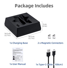Magnetická dokovací stanice pro ovladače PS VR2 - černá (PS5)