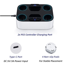 Dual dokovací stanice pro PS5 ovladače DualSense - bílá (PS5)