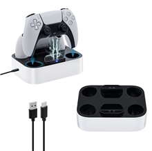 Dual dokovací stanice pro PS5 ovladače DualSense - bílá (PS5)