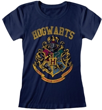 Dámské tričko Harry Potter: Hogwarts Faded (L) modrá bavlna