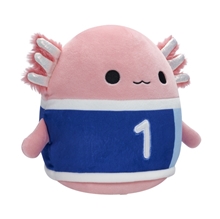 Squishmallows - 20 cm plyšák - Axolotl Archie s fotbalovým dresem