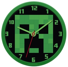 Dětské nástěnné hodiny Minecraft - Creeper