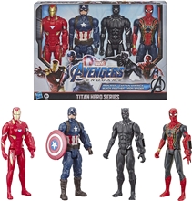Figurky Hasbro - Marvel Avengers Titan Heroes: Iron Man, Captain America, Black Panther and Iron Spider