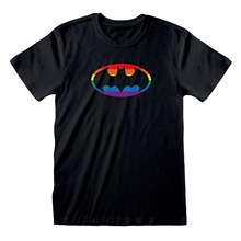 Pánské tričko DC Comics Batman: Logo Pride (S) černá bavlna