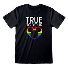 Pánské tričko Disney Mickey Mouse: True To Your Heart (M) černá bavlna