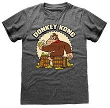 Pánské tričko Nintendo Super Mario: Donkey Kong (M) šedá bavlna
