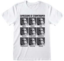 Pánské tričko Star Wars Hvězdné války: Expressions Of Stormtrooper (S) bílá bavlna