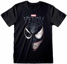 Pánské tričko Marvel Venom: Split Face (L) černá bavlna