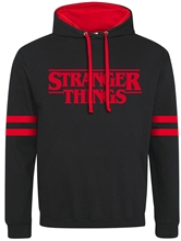 Pánská mikina Netflix Stranger Things: Logo (2XL) černá bavlna