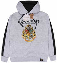 Pánská mikina Harry Potter: Hogwarts Crest (S) šedá bavlna polyester