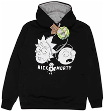 Pánská mikina Rick and Morty: Pair (XL) černá bavlna polyester