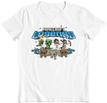 Dětské tričko Minecraft: Legends Allies (6-7 let) bílá bavlna