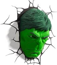 Dekorativní lampa na zeď Marvel: Hulk 3D hlava