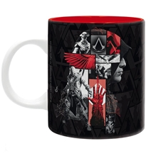 Abysse hrnek Assassins Creed - Crest Black & Red (320ml)