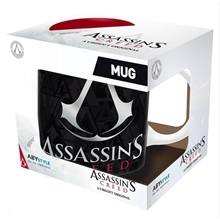 Abysse hrnek Assassins Creed - Crest Black & Red (320ml)