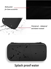 Tvrzené cestovní pouzdro pro Nintendo Switch a model OLED - černé (SWITCH)