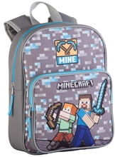 Dětský batoh Minecraft: Warriors (objem 6 litrů 24 x 30 x 8 cm) šedá tkanina