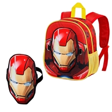 Dětský batoh s 3D maskou Marvel Iron Man Armour (27 cm)