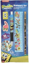 Set školních potřeby Spongebob: Squarepants (propiska, tužka, ořezávátko, pravítko, guma, samolepky)