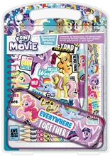 Set školních a psacích pomůcek My Little Pony Můj malý Pony: Pojďme všude spolu (sešit, pravítko, plechové pouzdro, guma, ořezávátko, pero, tužka, pastelky)