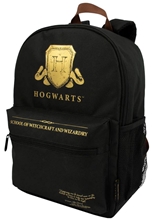 Batoh Harry Potter: Štít Bradavic (objem 14 litrů 26 x 38 x 14 cm) černý polyester