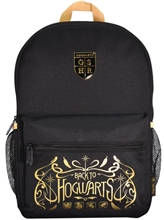 Batoh Harry Potter: Black & Camel (objem 16 litrů 26 x 37 x 14 cm) černý nylon